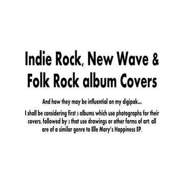 Indie rock & folk rock album covers