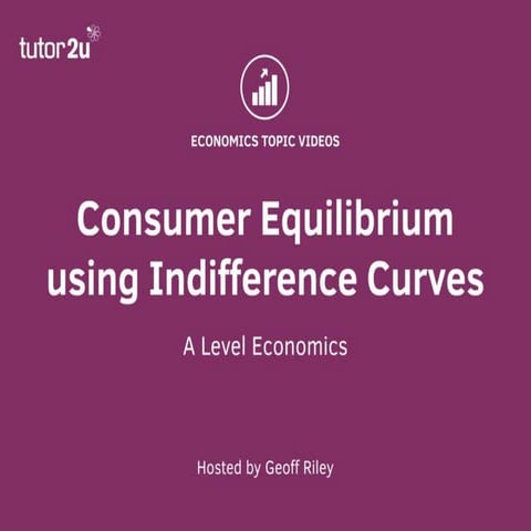 Indifference Curves and Consumer Equilibrium