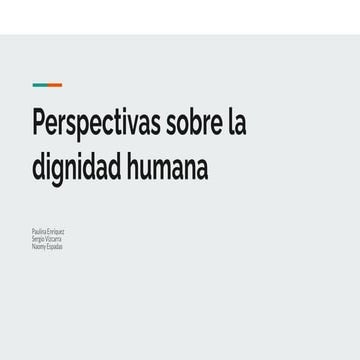 PRESENTACION INDIGENA PERSPECTIVAS SOBRE LA DIGNIDAD