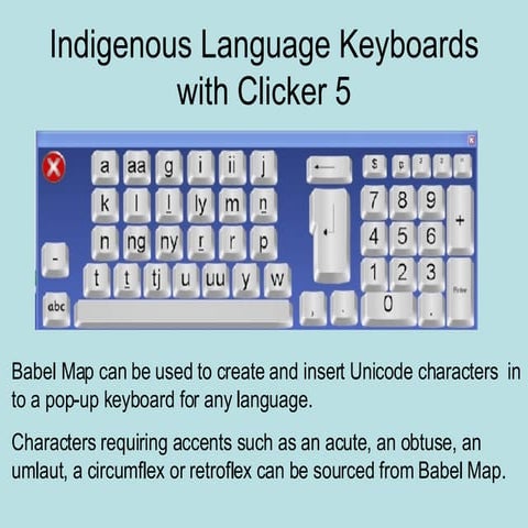 Indigenous Language Keyboards