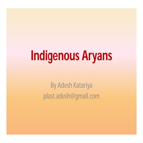 Indigenous aryans