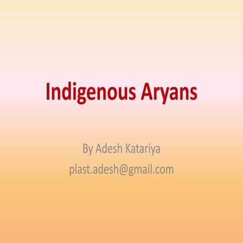 Indigenous aryans