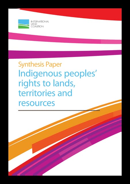 Synthesis Paper Indigenous peoples’ rights to lands, territories and resources 