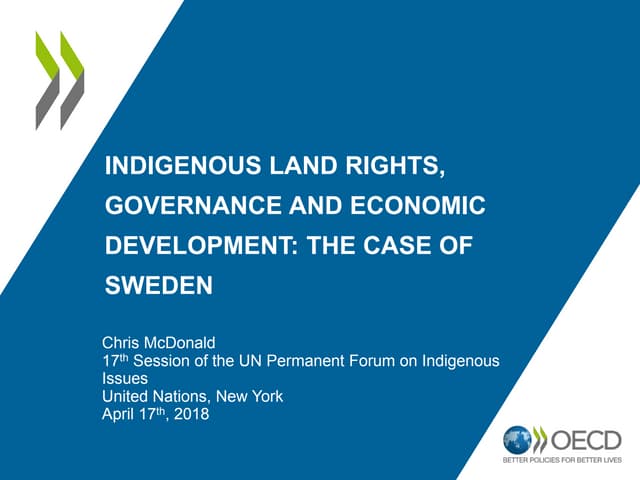 Indigenous rights, governance and economic development