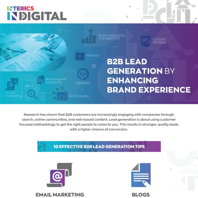 B2B LEAD GENERATION BY ENHANCING BRAND EXPERIENCE 