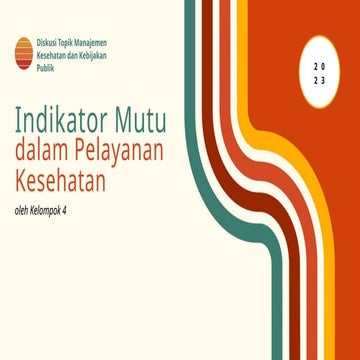 Profil indikator unit rawat inap, kepatuhan waktu visite dokter ...