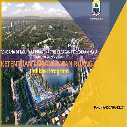 Indikasi program rencana detail tata ruang kota | PPTX