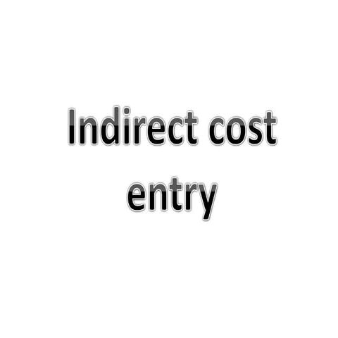 Indirect cost elcir