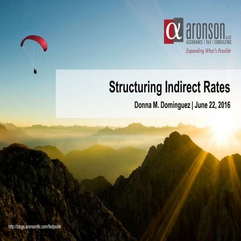 Structuring Indirect Rates