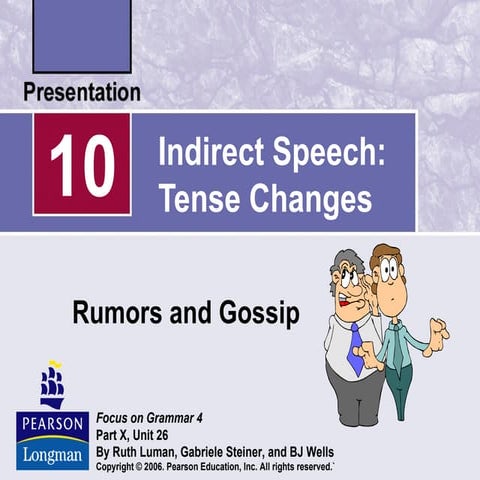 Indirect speech