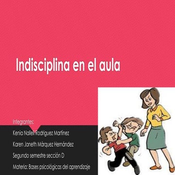 Indisciplina en el aula CREN | PPTX