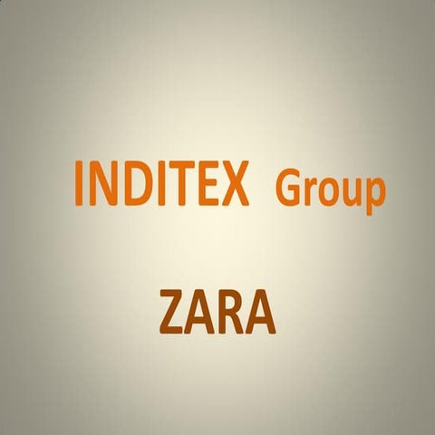 Inditex group zara