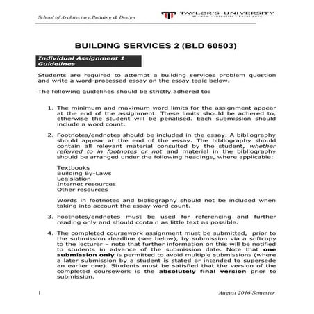 BS 2 Individual assignment brief  question august 2016