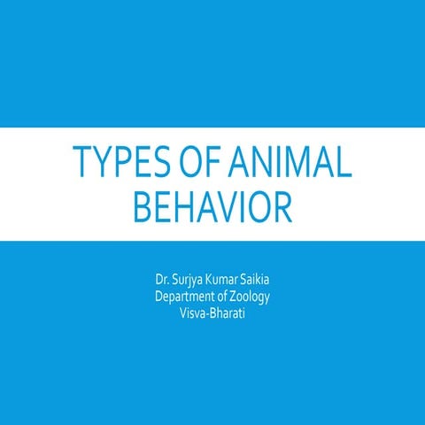 Innate and Instinct behaviour | PDF