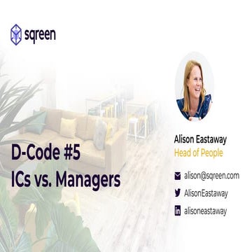 Individual Contributors vs Managers