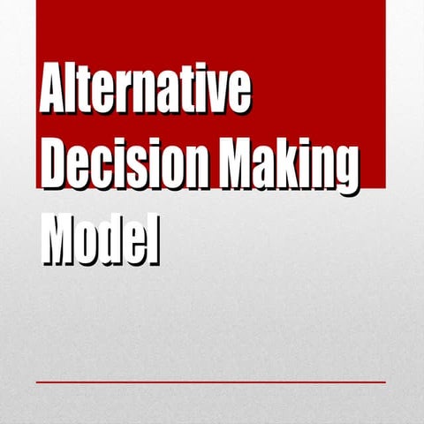 Individual decision making ppt