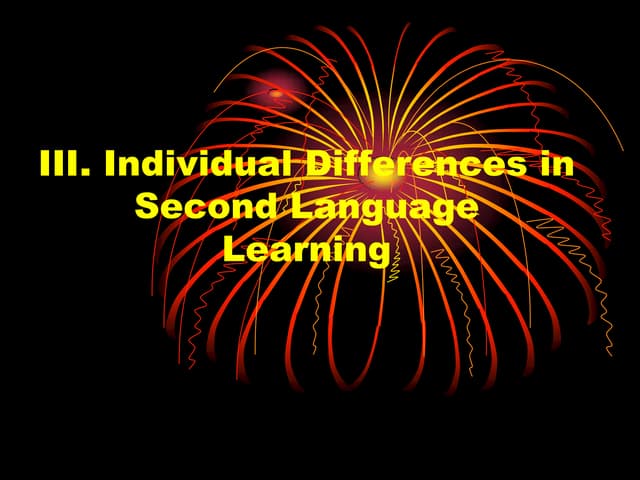 Individual differences