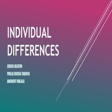 Individual differences