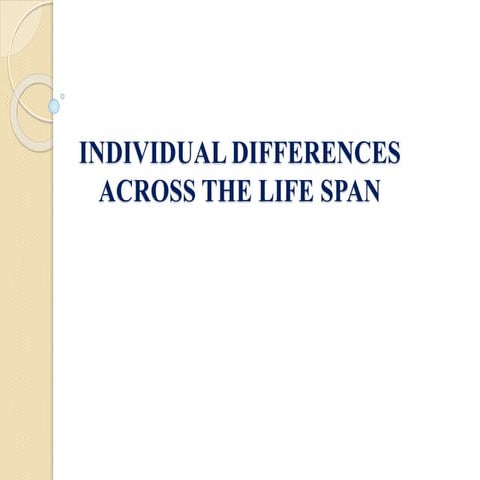 Individual differences