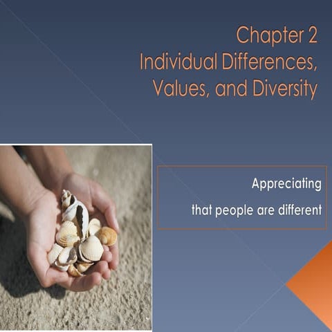 Individual differences,values, and diversity