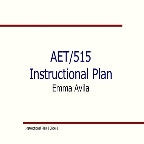 Individual instructional plan
