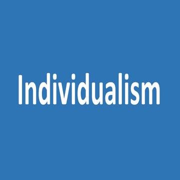 Individualism