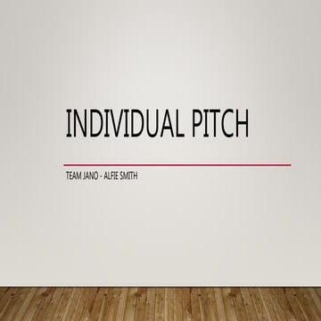 Individual pitch