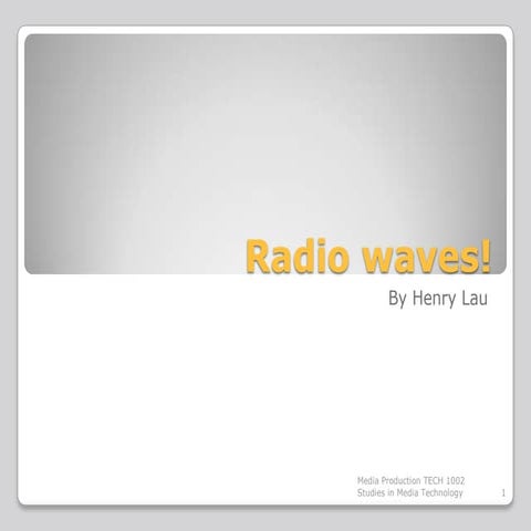 Uses of radio waves | PDF