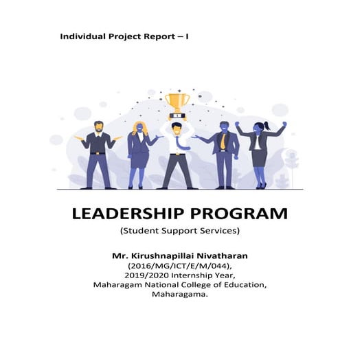 Leadership program | Project Report 