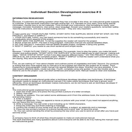 Individual Section Development Exercise #5