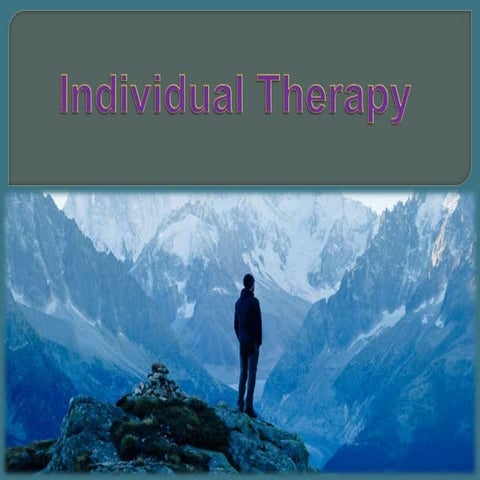 Individual therapy