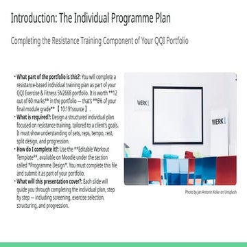Individual Workout plan Powerpoint..pptx