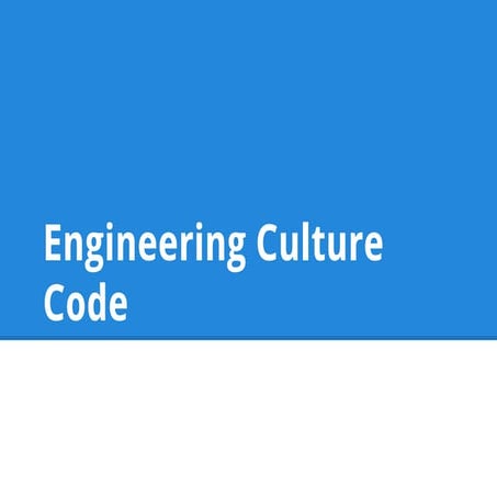 Indix Engineering Culture Code (2015)