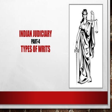 Ind jud part 4 types of writs