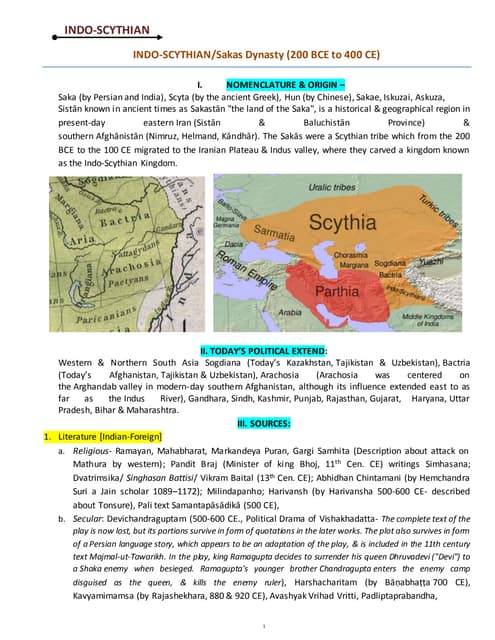 History of Indo-sythian Dynasties 