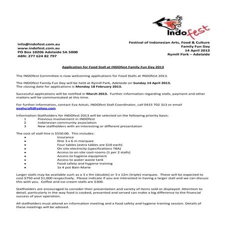 Ind ofest 2013-food-stall-holder-application | DOCX