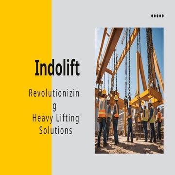 Indolift- High-Quality chain pulley blocks | PPTX