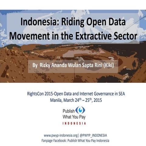 Indonesia riding open data movement in the extractive sector | PPTX