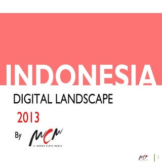 Indonesia digital landscape 2013