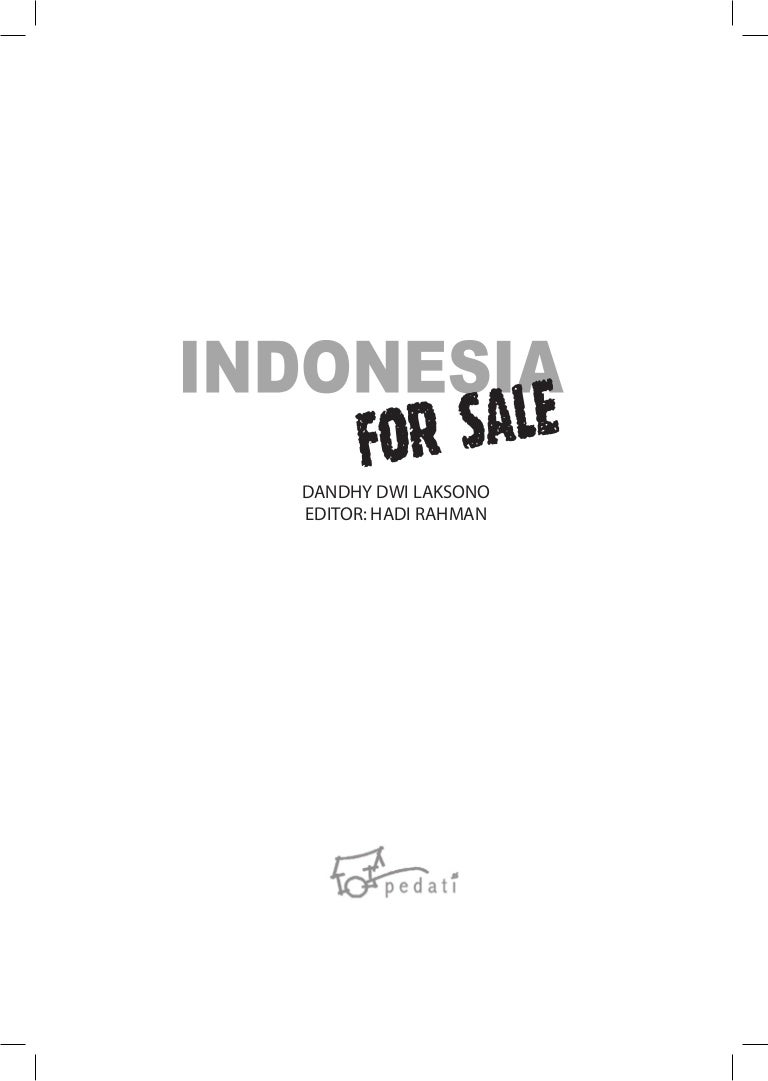 Indonesia For Sale