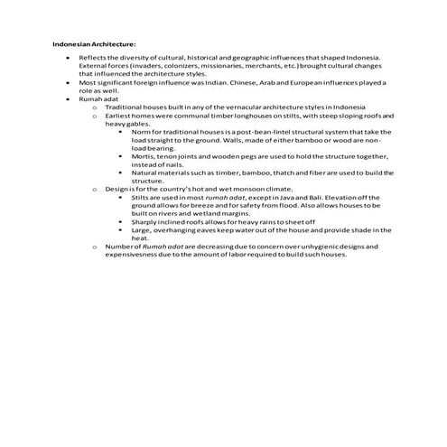 Indonesian architecture