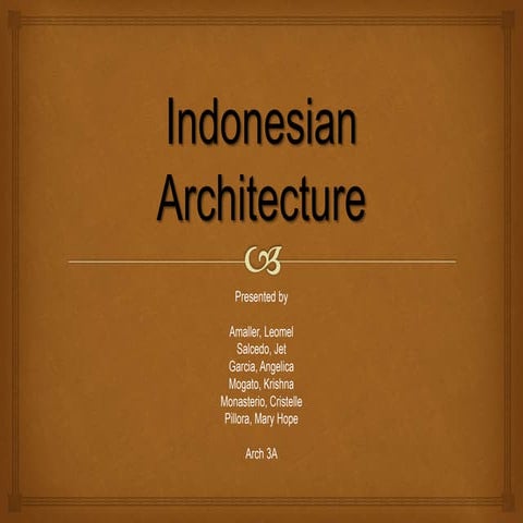 Indonesian architecture