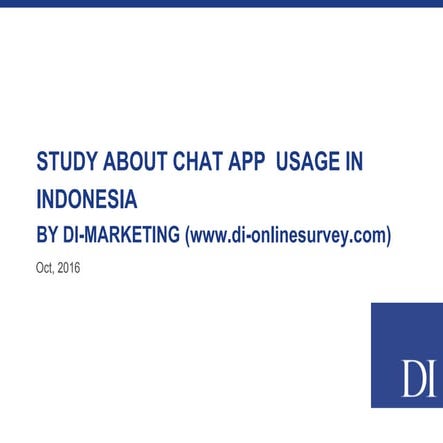 Chat App Usage In Indonesia