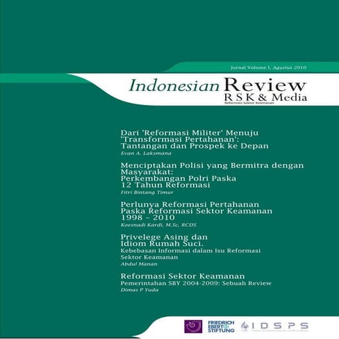Jurnal Indonesia Review - Agustus 2010