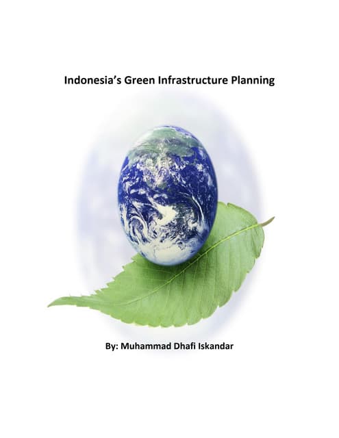 Indonesia's green infrastructure planning