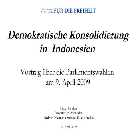 Indonesien Wahl 2009