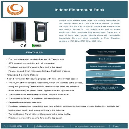 Indoor Wall Mount Racks fiber optic patch panel | PDF