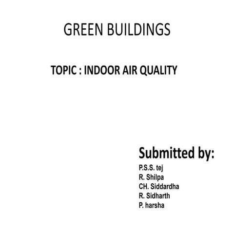 Indoor air quality