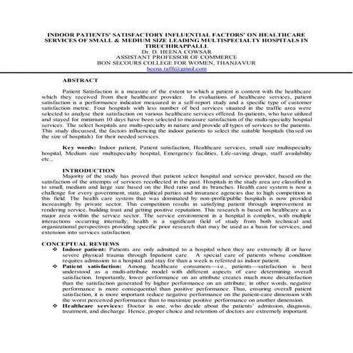 IPD in Patient Satisfaction | PDF