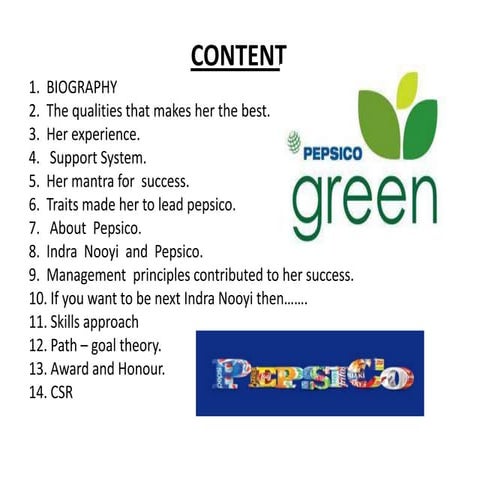 Indra nooyi, who she is